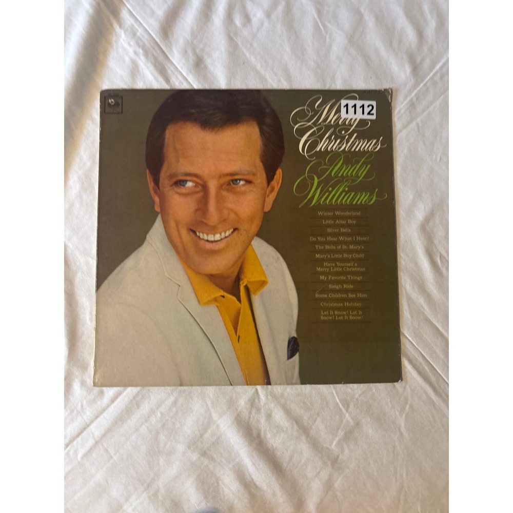 Columbia Merry Christmas Andy Williams Vinyl LP 12" Black Good Mono CL 2420